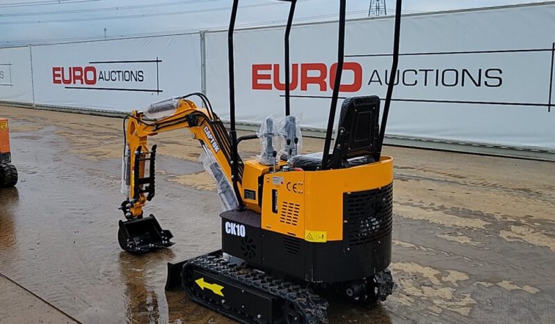 Unused 2024 Captok CK10 Micro Excavators For Auction: Leeds – 5th, 6th, 7th & 8th March 2025 @ 8:00am full