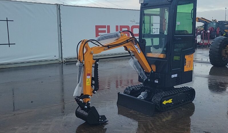 Unused 2024 Captok CK10C Micro Excavators For Auction: Leeds – 5th, 6th, 7th & 8th March 2025 @ 8:00am