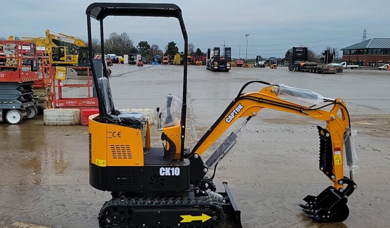 Unused 2024 Captok CK10 Micro Excavators For Auction: Leeds – 5th, 6th, 7th & 8th March 2025 @ 8:00am full