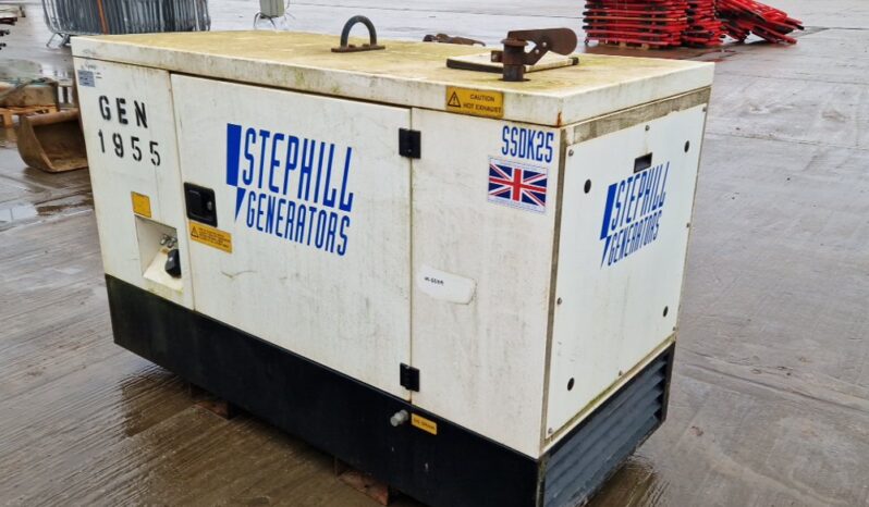 2017 Stephill SSDK25 Generators For Auction: Leeds – 5th, 6th, 7th & 8th March 2025 @ 8:00am full