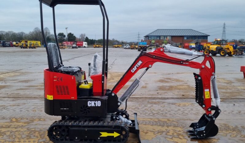 Unused 2024 Captok CK10 Micro Excavators For Auction: Leeds – 5th, 6th, 7th & 8th March 2025 @ 8:00am full