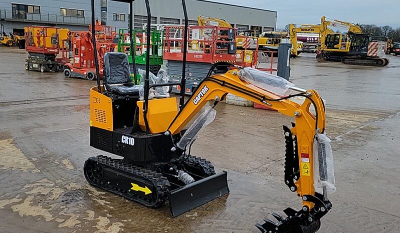 Unused 2024 Captok CK10 Micro Excavators For Auction: Leeds – 5th, 6th, 7th & 8th March 2025 @ 8:00am full