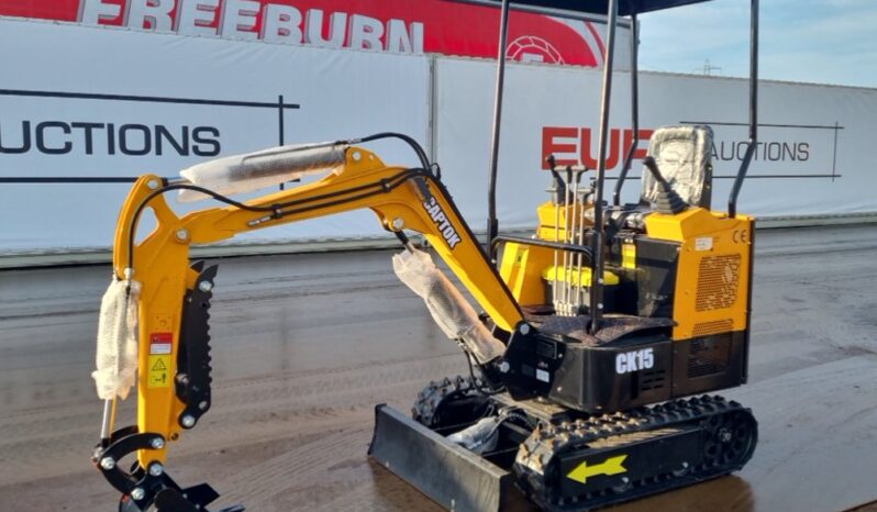 Unused 2024 Captok CK15 Micro Excavators For Auction: Leeds – 5th, 6th, 7th & 8th March 2025 @ 8:00am