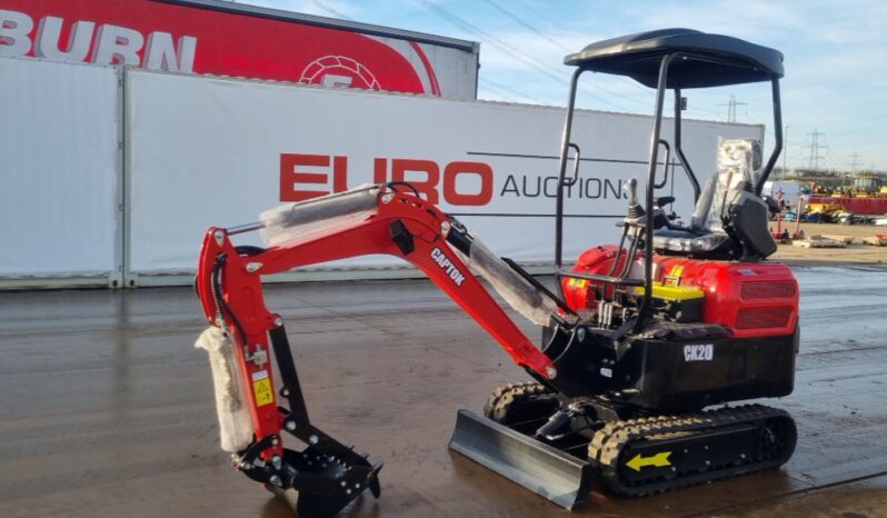 Unused 2024 Captok CK20 Micro Excavators For Auction: Leeds – 5th, 6th, 7th & 8th March 2025 @ 8:00am