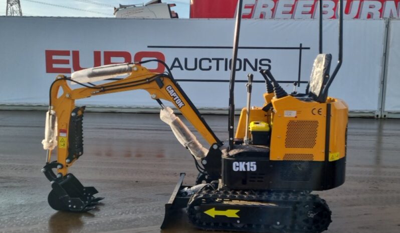 Unused 2024 Captok CK15 Micro Excavators For Auction: Leeds – 5th, 6th, 7th & 8th March 2025 @ 8:00am full