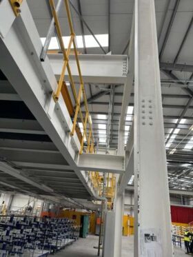 Cell 1 (Wall section lift and inspection gantry) Comprising of 75m x 20m steel framed gantry inspection module featuring 2 x 5000kg frame lifting crab. 4 Stahl hoists per unit. For Auction on 2025-03-10 For Auction on 2025-03-10 full