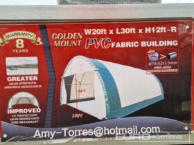 Unused Golden Mount W20′ x L30′ x H12′ PVC Fabric Building Modular Buildings For Auction: Leeds – 5th, 6th, 7th & 8th March 2025 @ 8:00am