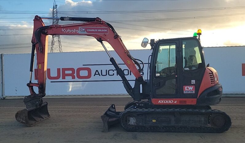 2019 Kubota KX080-4A 6 Ton+ Excavators For Auction: Leeds – 5th, 6th, 7th & 8th March 2025 @ 8:00am full