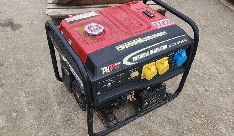 PdPro Gen SC7000E Petrol Generator Generators For Auction: Dromore – 21st & 22nd February 2025 @ 9:00am For Auction on 2025-02-22