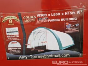 Unused Golden Mount W30′ x L85′ x H15′ PVC Fabric Building Modular Buildings For Auction: Leeds – 5th, 6th, 7th & 8th March 2025 @ 8:00am