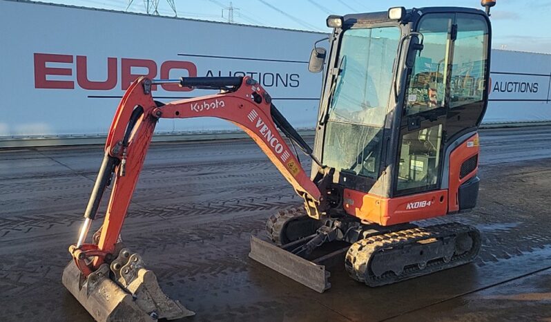 2013 Kubota KX018-4 Mini Excavators For Auction: Leeds – 5th, 6th, 7th & 8th March 2025 @ 8:00am