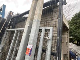 2 Sets of Steel Gates with 1 Set of Posts. Approx 4000mm Span each set. No VAT On Hammer For Auction on 2025-02-20 For Auction on 2025-02-20