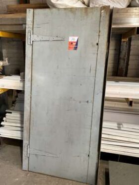 Industrial Steel Security Door Approx 2000mm High x 900mm Wide. No VAT On Hammer For Auction on 2025-02-20 For Auction on 2025-02-20