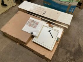 Lot comprising of TV Bracket, 4 x Access Panels and 2 x Floating Shelves. No VAT On Hammer For Auction on 2025-02-20 For Auction on 2025-02-20