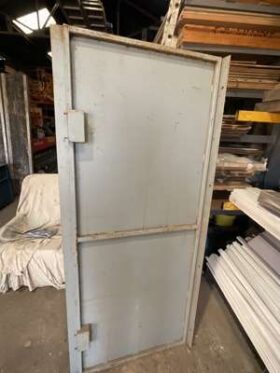 Industrial Steel Security Door Approx 2000mm High x 900mm Wide. No VAT On Hammer For Auction on 2025-02-20 For Auction on 2025-02-20 full