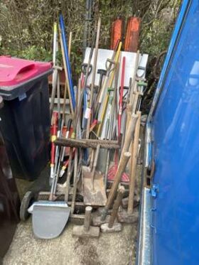 Lot of Groundworks Tools consisting of Shovels, Shears, Secateurs Etc. No VAT On Hammer For Auction on 2025-02-20 For Auction on 2025-02-20 full