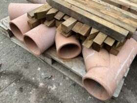 Lot of 150mm Diameter Soil Pipe and Tanalised Wooden Pegs. No VAT On Hammer For Auction on 2025-02-20 For Auction on 2025-02-20 full