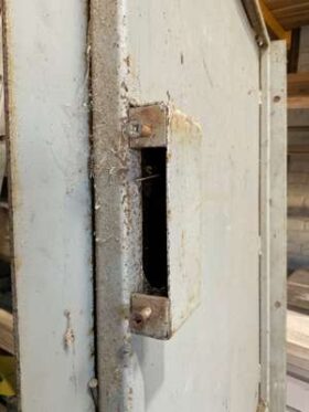 Industrial Steel Security Door Approx 2000mm High x 900mm Wide. No VAT On Hammer For Auction on 2025-02-20 For Auction on 2025-02-20 full