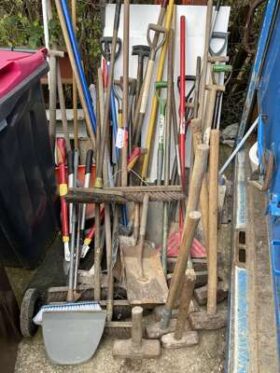 Lot of Groundworks Tools consisting of Shovels, Shears, Secateurs Etc. No VAT On Hammer For Auction on 2025-02-20 For Auction on 2025-02-20 full