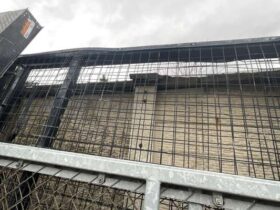 2 Sets of Steel Gates with 1 Set of Posts. Approx 4000mm Span each set. No VAT On Hammer For Auction on 2025-02-20 For Auction on 2025-02-20 full