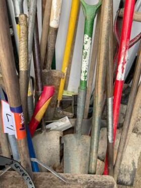 Lot of Groundworks Tools consisting of Shovels, Shears, Secateurs Etc. No VAT On Hammer For Auction on 2025-02-20 For Auction on 2025-02-20 full