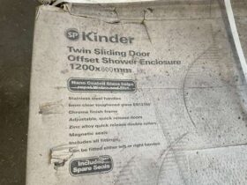 Kinder Twin Sliding Door Offset Shower Enclosure 1200 x 800mm. No VAT On Hammer For Auction on 2025-02-20 For Auction on 2025-02-20 full