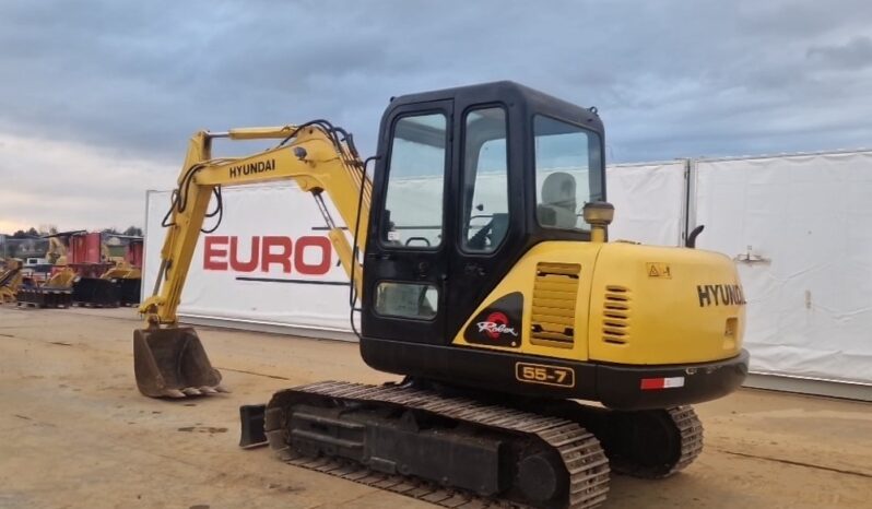 Hyundai R55-7 Mini Excavators For Auction: Dromore – 21st & 22nd February 2025 @ 9:00am For Auction on 2025-02-22 full