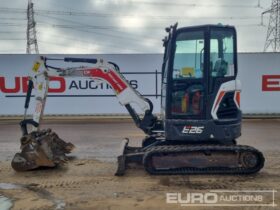 2021 Bobcat E26 Mini Excavators For Auction: Leeds – 5th, 6th, 7th & 8th March 2025 @ 8:00am full