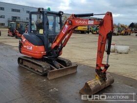 2015 Kubota KX61-3 Mini Excavators For Auction: Leeds – 5th, 6th, 7th & 8th March 2025 @ 8:00am full