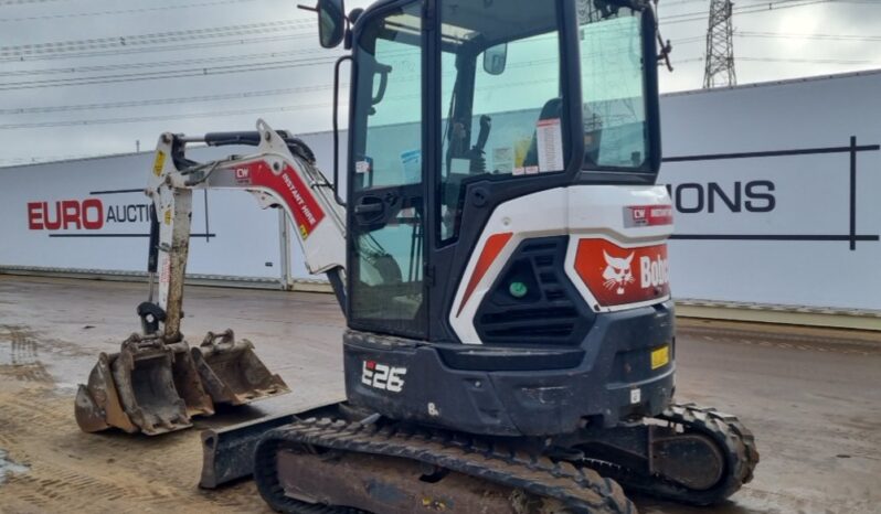 2021 Bobcat E26 Mini Excavators For Auction: Leeds – 5th, 6th, 7th & 8th March 2025 @ 8:00am full