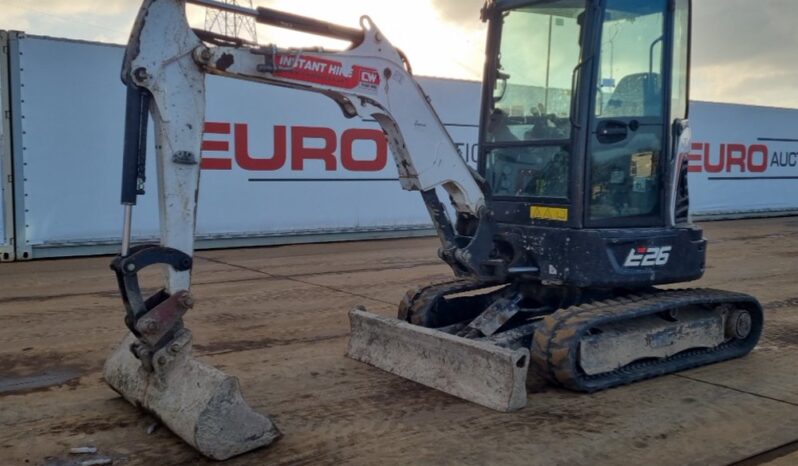 2021 Bobcat E26 Mini Excavators For Auction: Leeds – 5th, 6th, 7th & 8th March 2025 @ 8:00am