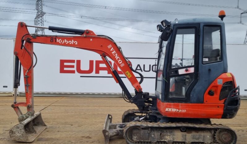 2015 Kubota KX101-3A3 Mini Excavators For Auction: Leeds – 5th, 6th, 7th & 8th March 2025 @ 8:00am full