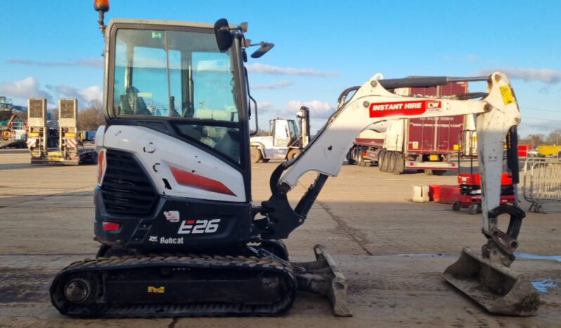 2021 Bobcat E26 Mini Excavators For Auction: Leeds – 5th, 6th, 7th & 8th March 2025 @ 8:00am full