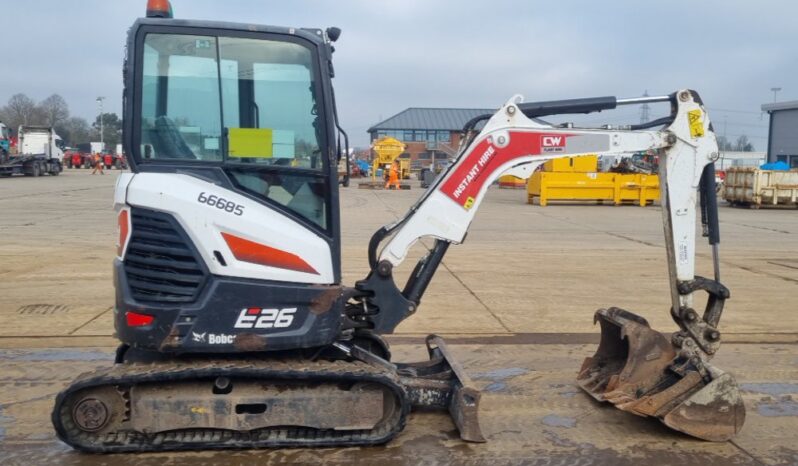 2021 Bobcat E26 Mini Excavators For Auction: Leeds – 5th, 6th, 7th & 8th March 2025 @ 8:00am full