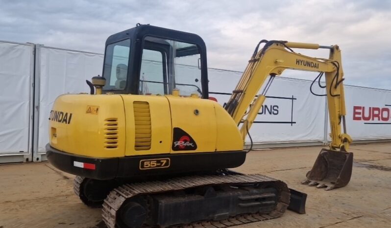 Hyundai R55-7 Mini Excavators For Auction: Dromore – 21st & 22nd February 2025 @ 9:00am For Auction on 2025-02-22 full