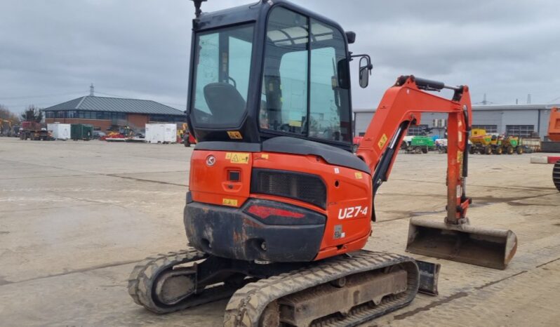 2019 Kubota U27-4 Mini Excavators For Auction: Leeds – 5th, 6th, 7th & 8th March 2025 @ 8:00am full