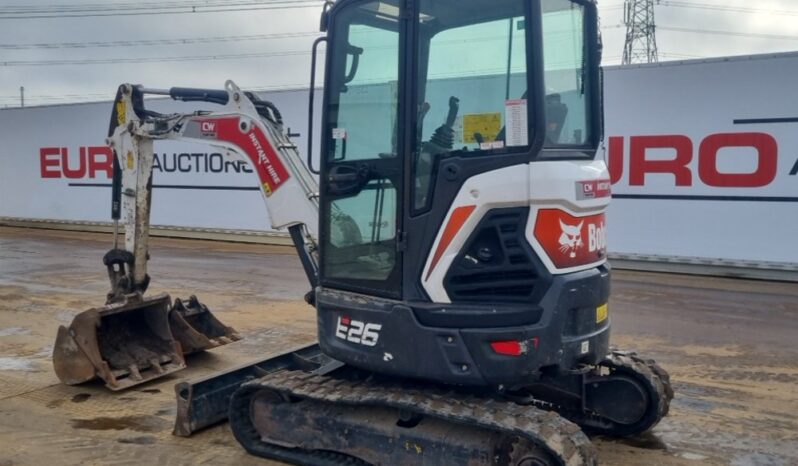 2021 Bobcat E26 Mini Excavators For Auction: Leeds – 5th, 6th, 7th & 8th March 2025 @ 8:00am full