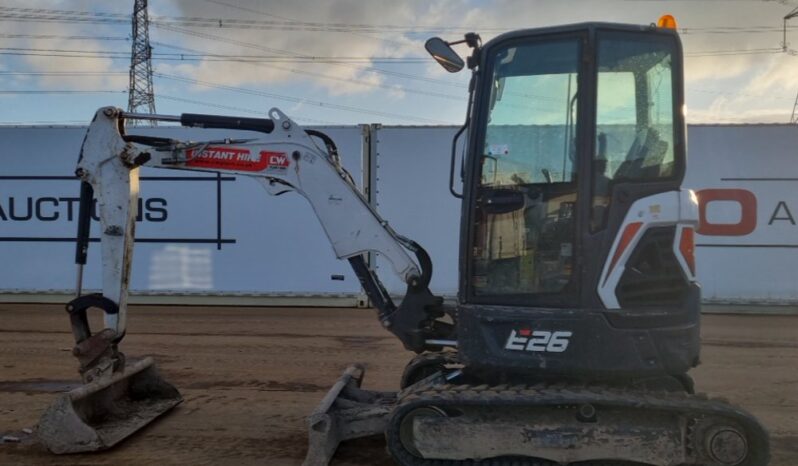 2021 Bobcat E26 Mini Excavators For Auction: Leeds – 5th, 6th, 7th & 8th March 2025 @ 8:00am full