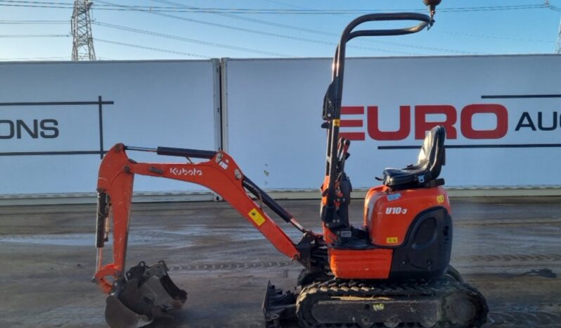 2018 Kubota U10-3 Mini Excavators For Auction: Leeds – 5th, 6th, 7th & 8th March 2025 @ 8:00am full