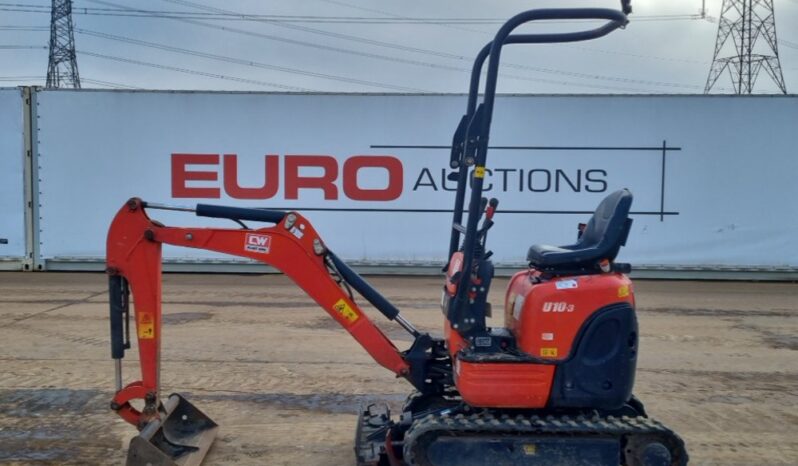 2020 Kubota U10-3 Mini Excavators For Auction: Leeds – 5th, 6th, 7th & 8th March 2025 @ 8:00am full