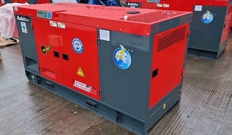 Unused 2025 Ashita Power AG3-80 Generators For Auction: Leeds – 5th, 6th, 7th & 8th March 2025 @ 8:00am full