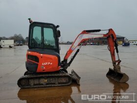 2016 Kubota U27-4 Mini Excavators For Auction: Leeds – 5th, 6th, 7th & 8th March 2025 @ 8:00am full