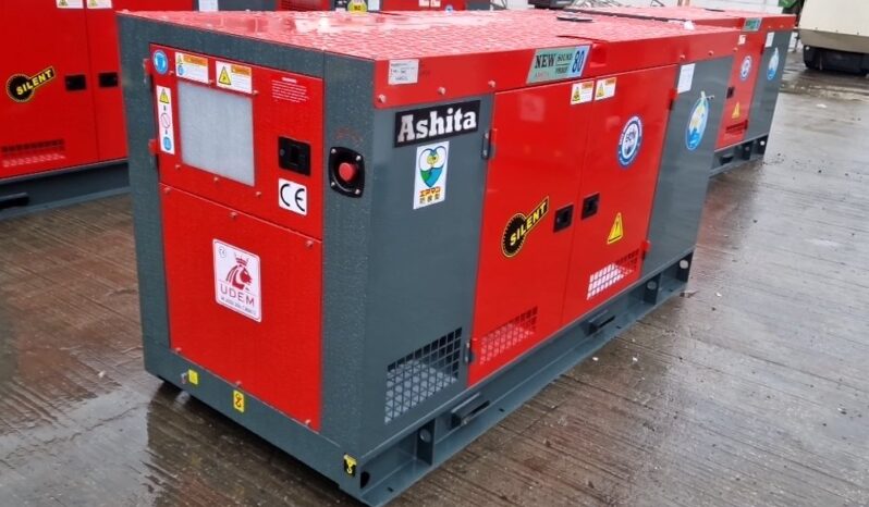 Unused 2025 Ashita Power AG3-80 Generators For Auction: Leeds – 5th, 6th, 7th & 8th March 2025 @ 8:00am