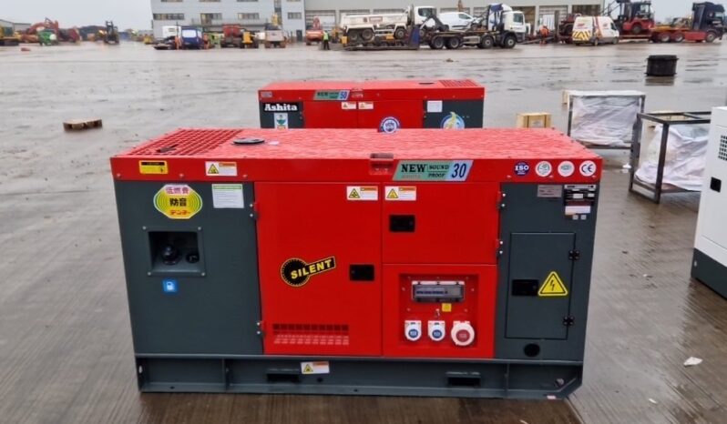 Unused 2024 Ashita Power AG3-30 Generators For Auction: Leeds – 5th, 6th, 7th & 8th March 2025 @ 8:00am full