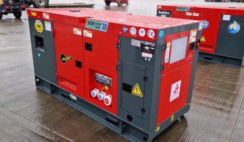 Unused 2024 Ashita Power AG3-30 Generators For Auction: Leeds – 5th, 6th, 7th & 8th March 2025 @ 8:00am full