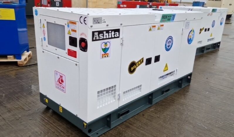 Unused 2025 Ashita Power AG3-70 Generators For Auction: Leeds – 5th, 6th, 7th & 8th March 2025 @ 8:00am