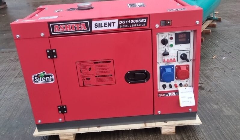 Unused 2025 Ashita DG11000SE3 Generators For Auction: Leeds – 5th, 6th, 7th & 8th March 2025 @ 8:00am full