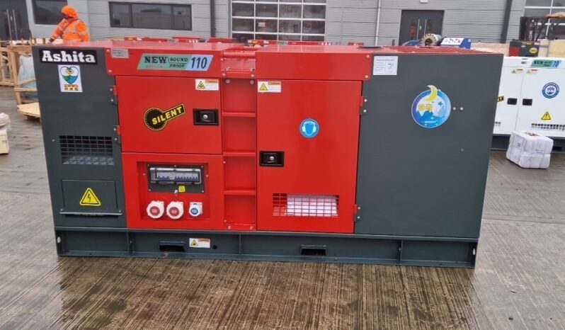 Unused 2025 Ashita Power AG3-110 Generators For Auction: Leeds – 5th, 6th, 7th & 8th March 2025 @ 8:00am full