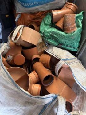 Contents of Storage Unit comprising of Large Quanity of Construction related Soil Pipes, Junctions, Manholes, Sleeves Etc. As shown in images. No VAT On Hammer For Auction on 2025-02-20 For Auction on 2025-02-20 full