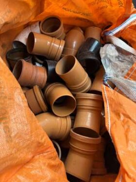 Contents of Storage Unit comprising of Large Quanity of Construction related Soil Pipes, Junctions, Manholes, Sleeves Etc. As shown in images. No VAT On Hammer For Auction on 2025-02-20 For Auction on 2025-02-20 full